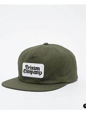 Brixton Olive Green Patch Baseball Cap
